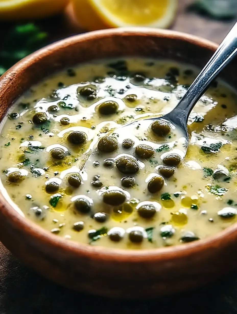 Easy Simple Lemon Caper Sauce.