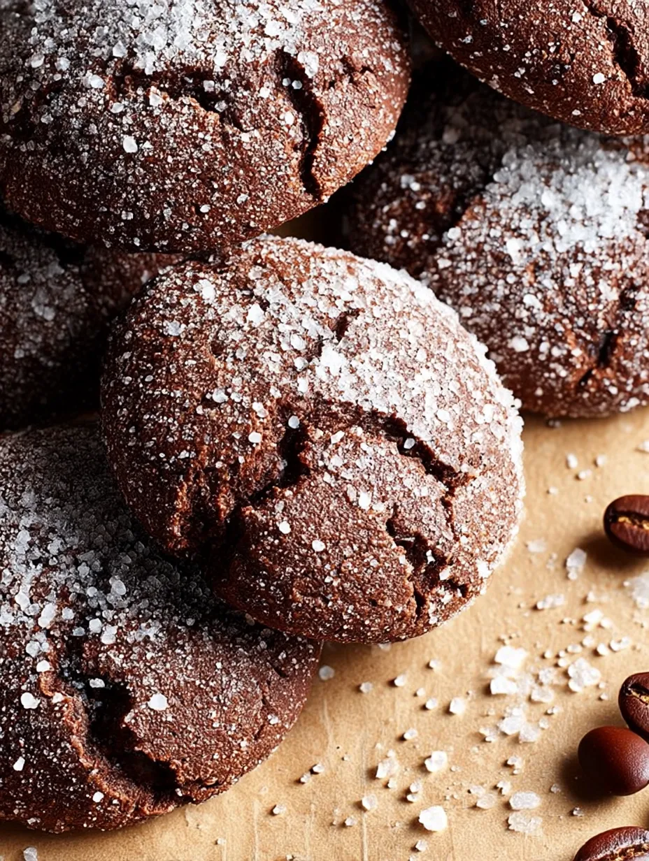 Easy Espresso Mocha Cookies.
