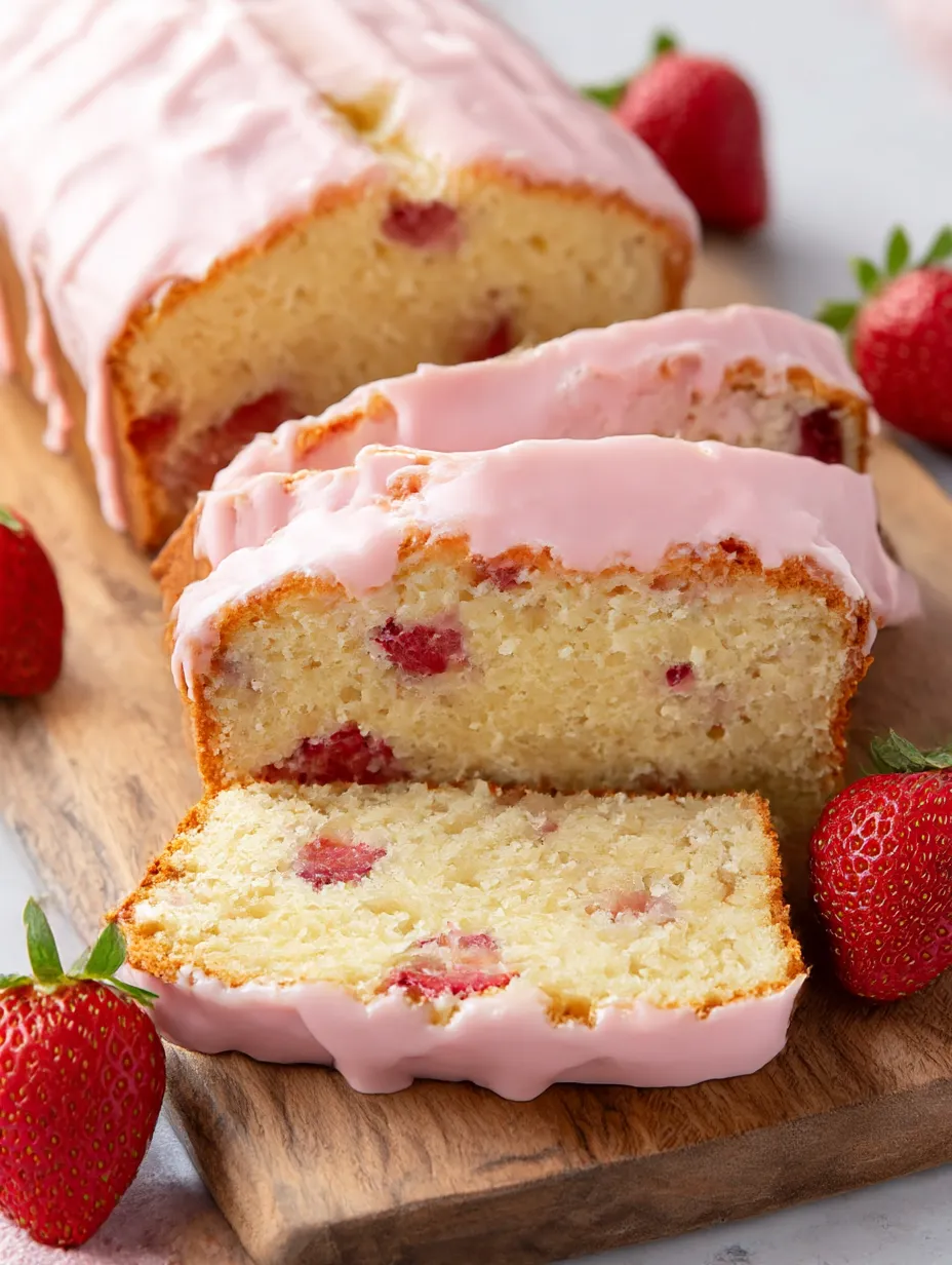 Strawberry Pound Cake Recipe.