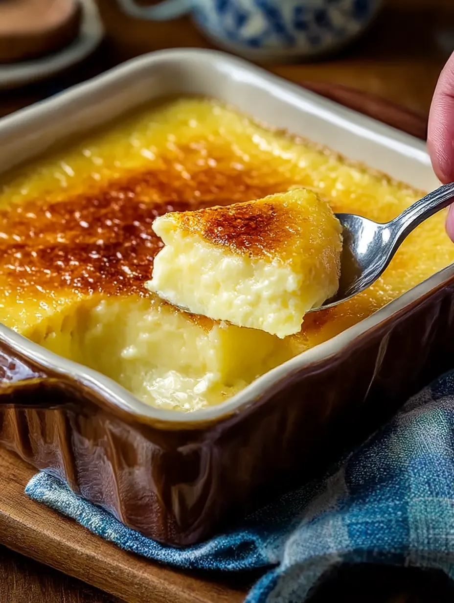 Amish Baked Custard Recipe.