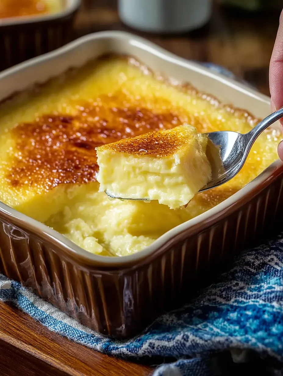 Easy Amish Baked Custard Recipe.