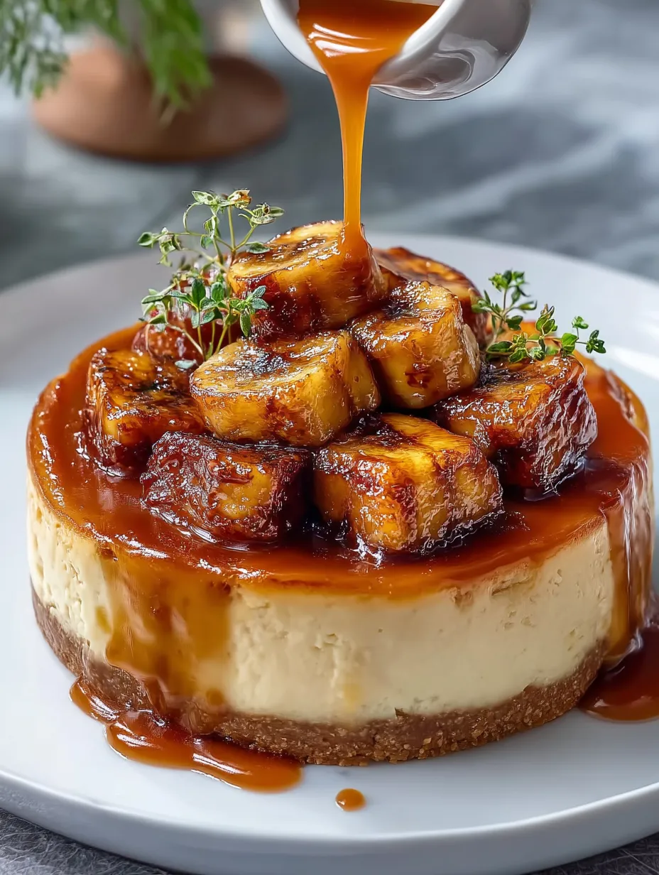 Caramelized Banana Cheesecake.