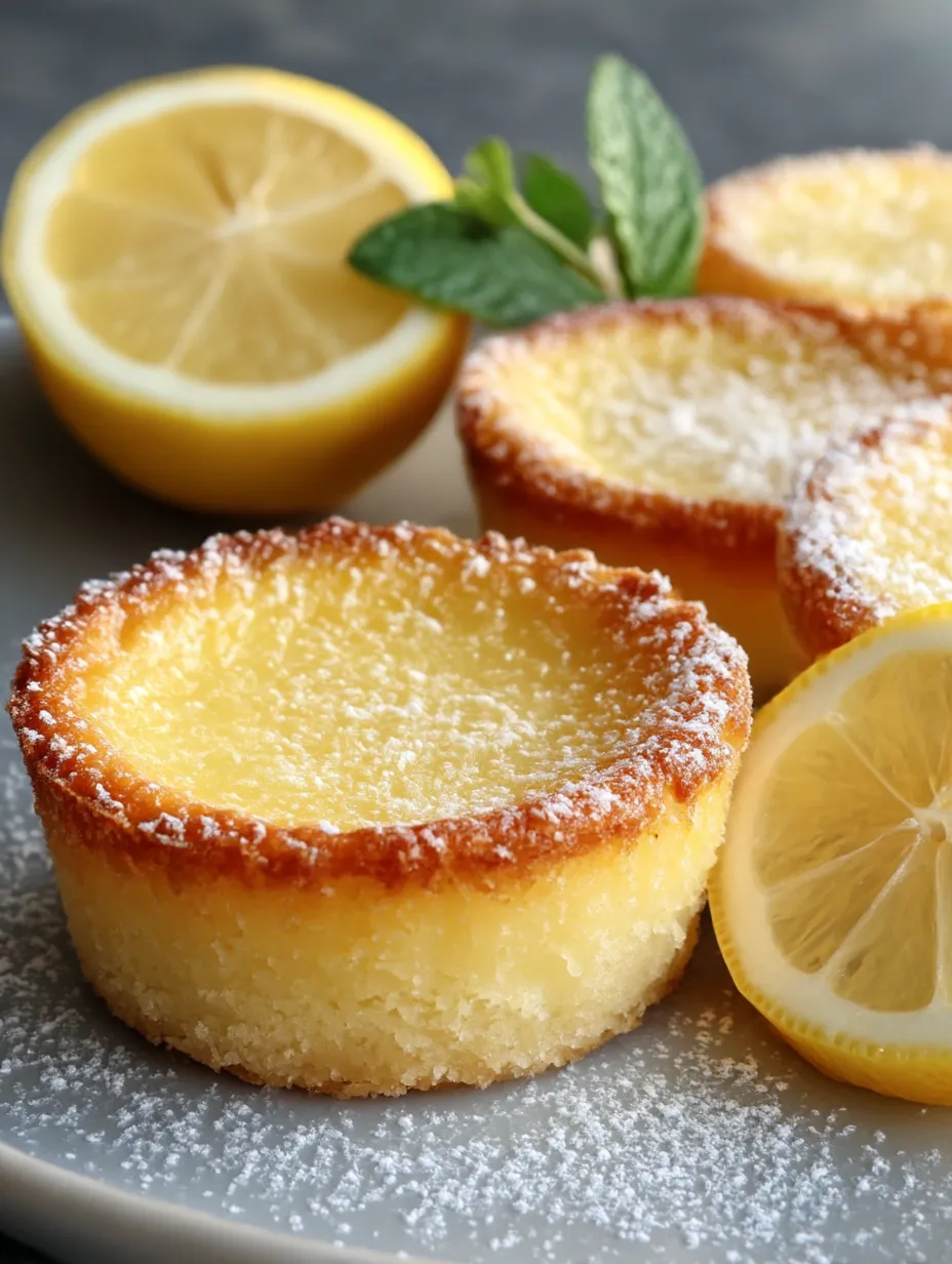 Baby Lemon Impossible Pies Recipe.