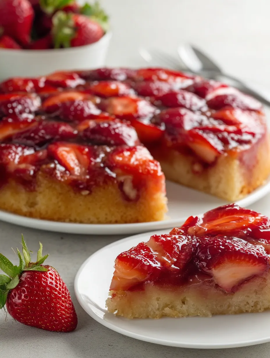 Strawberry Upside Down Cake Recipe.