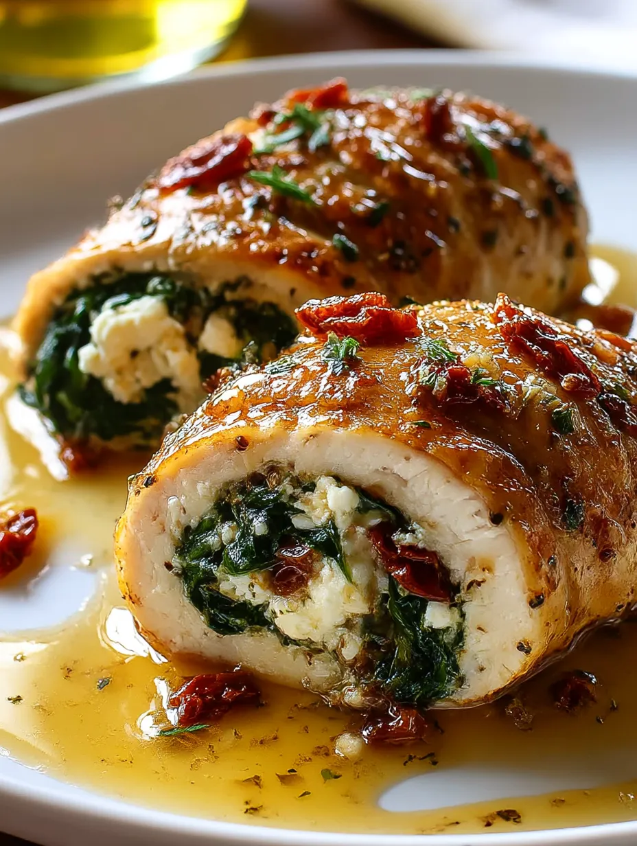A plate of Rolled Up Chicken.