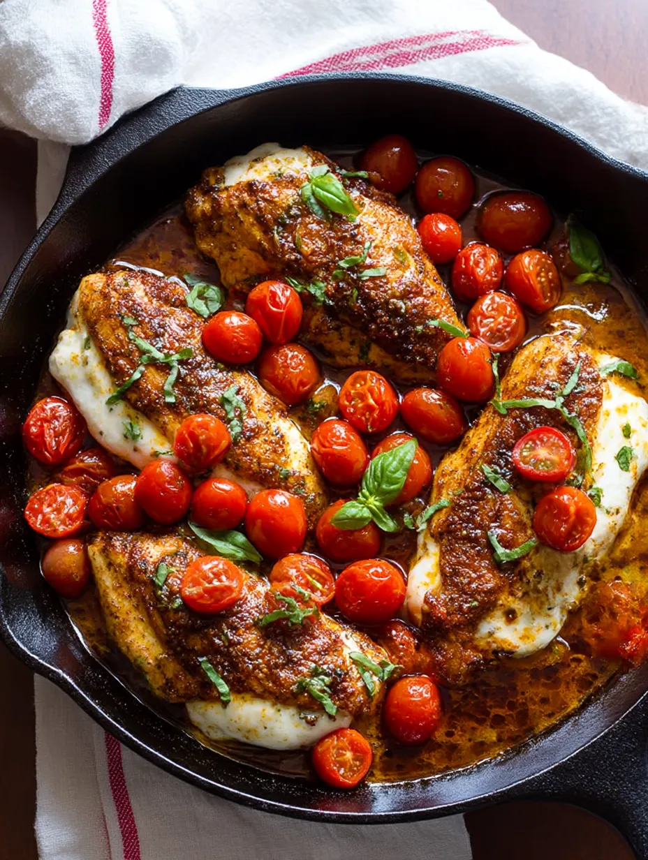 A pan of One Pan Balsamic Chicken.