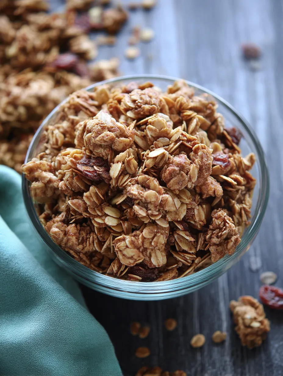 Cinnamon Maple Granola Recipe.