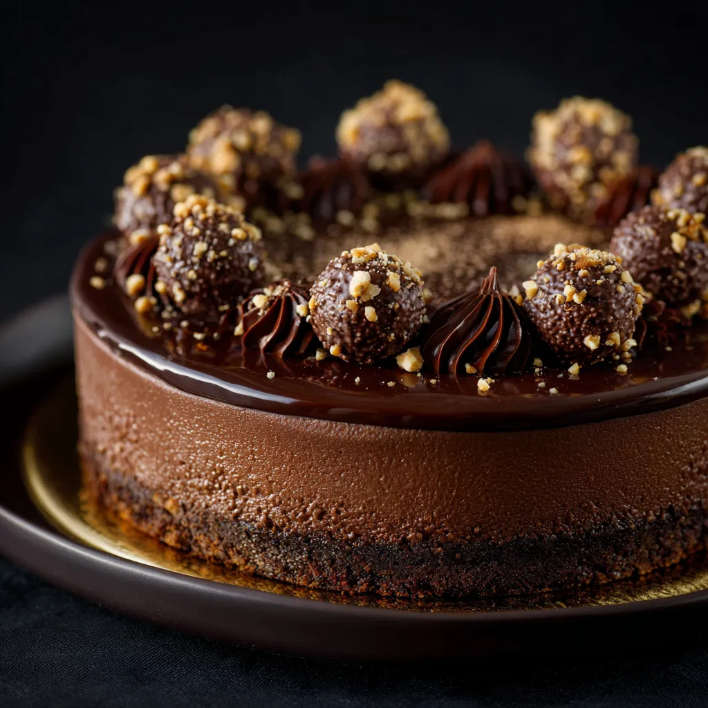 Ferrero Rocher Nutella Cheesecake