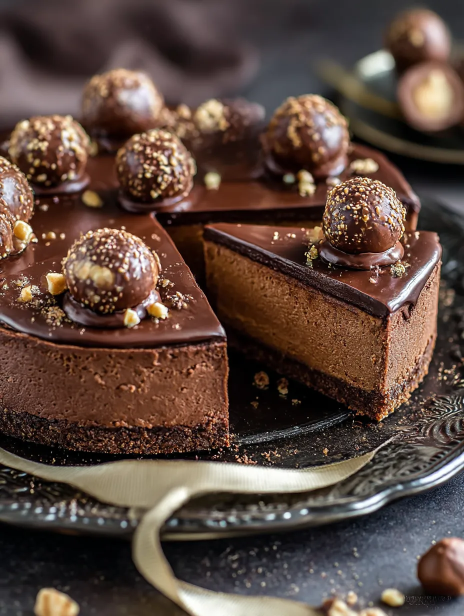 Ferrero Rocher Nutella Cheesecake Recipe.