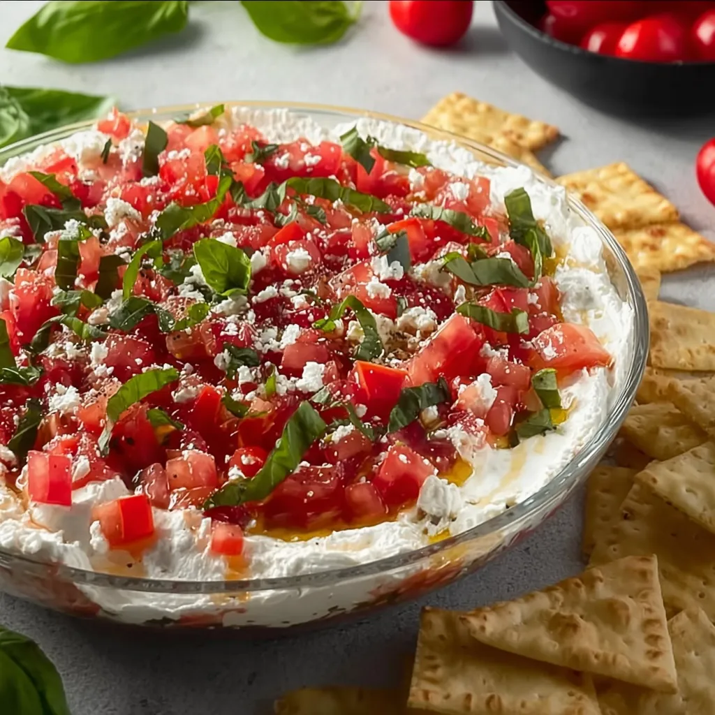 A Vibrant and Flavorful Bruschetta Dip