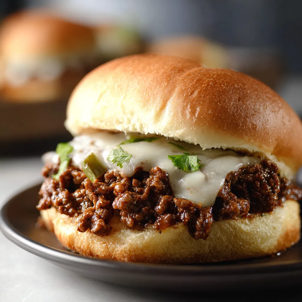 Cheesesteak Style Sloppy Joes