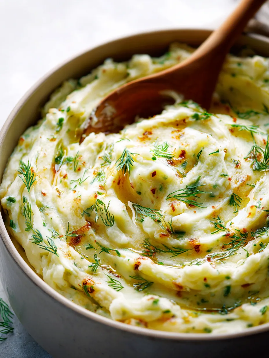 A bowl of Ranch Mashed Potatoes.