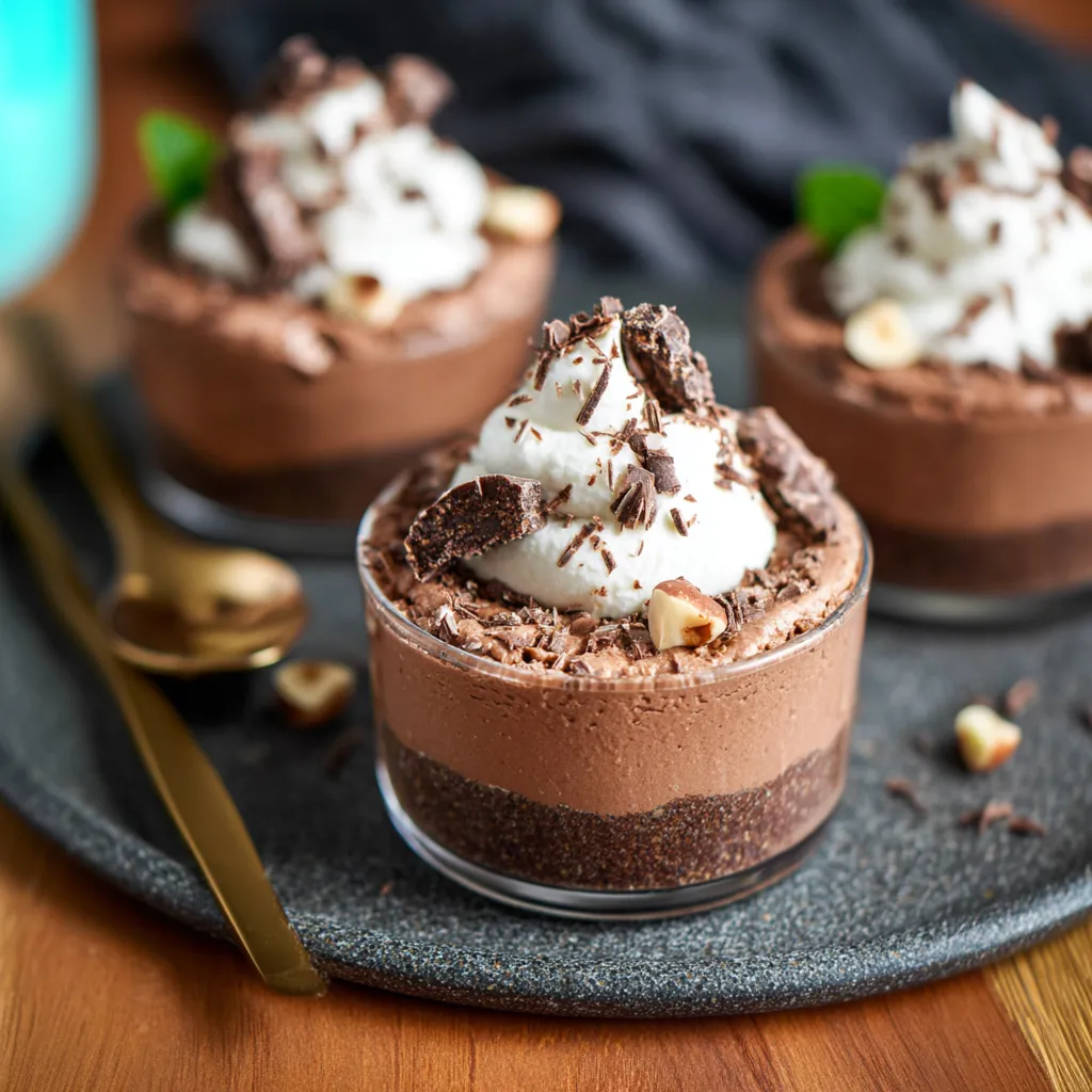 Chocolate Hazelnut Mascarpone Cups