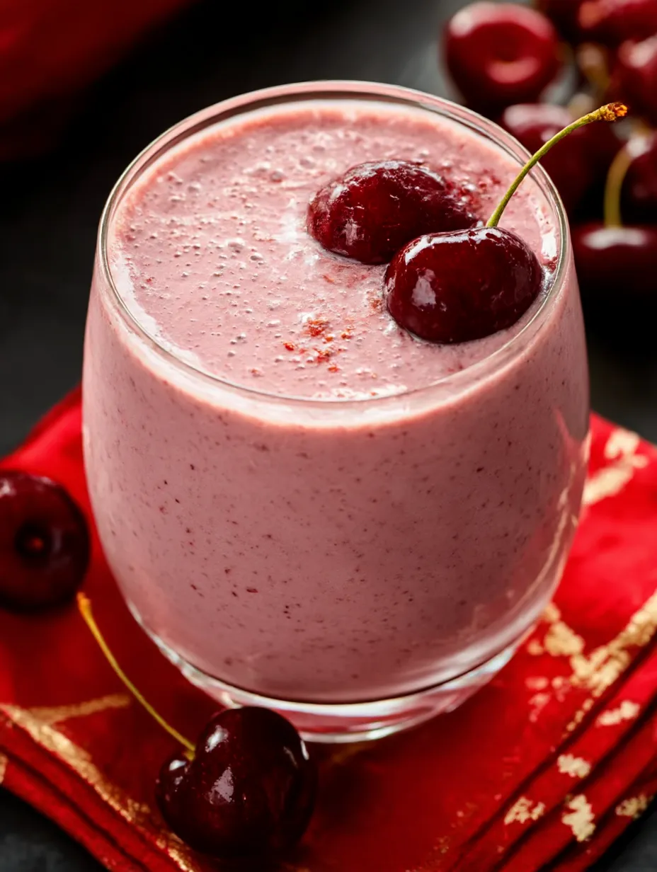 Cherry Banana Smoothie.