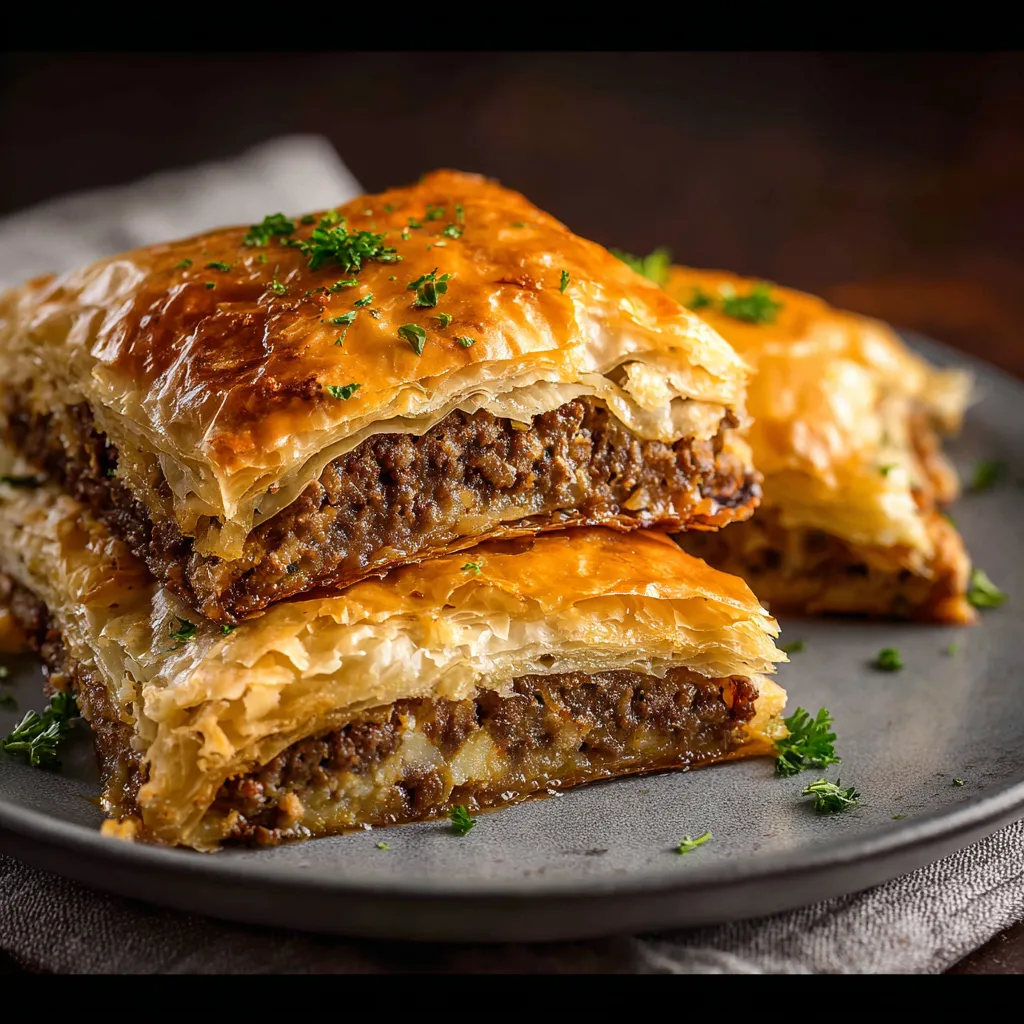 Greek Phyllo Meat Pie