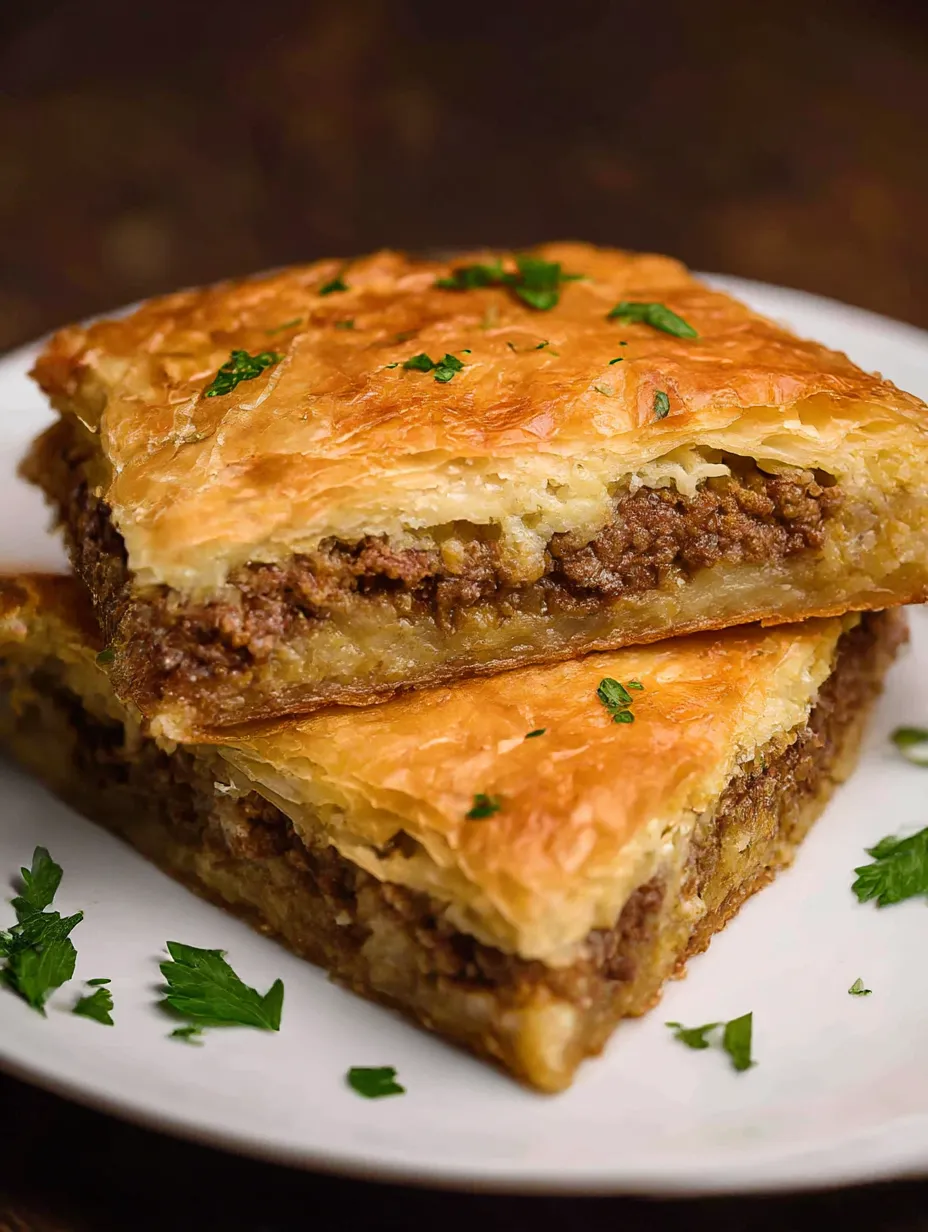 Greek Phyllo Meat Pie Recipe.