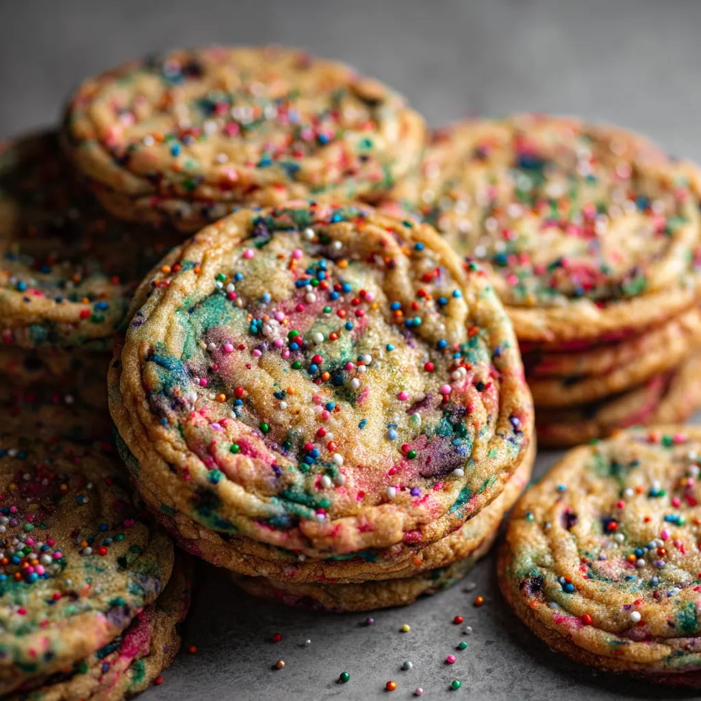 Funfetti pan-banging cookies