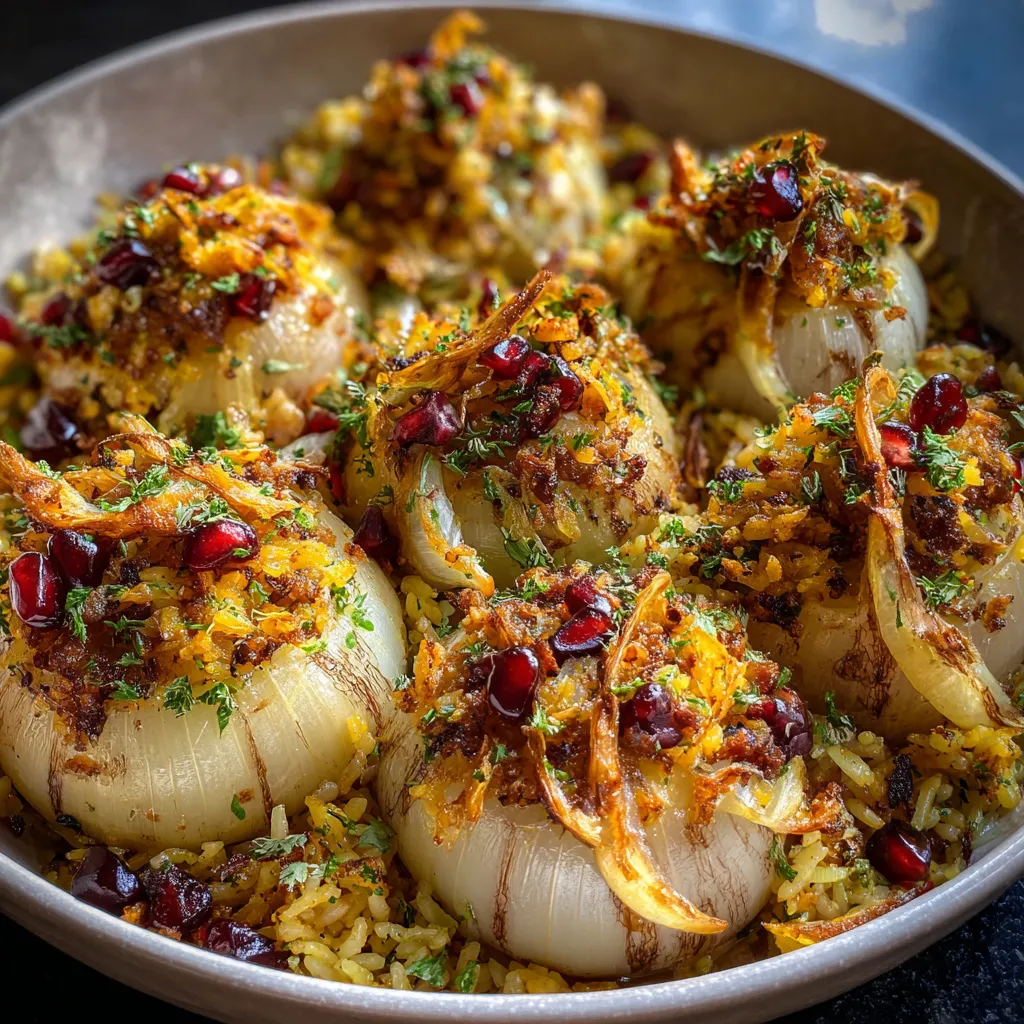 Jeweled Rice Stuffed Onions