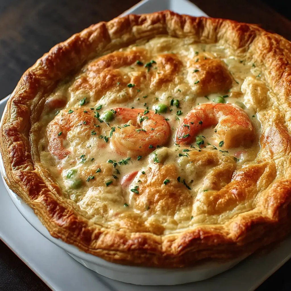 Cajun seafood pot pie
