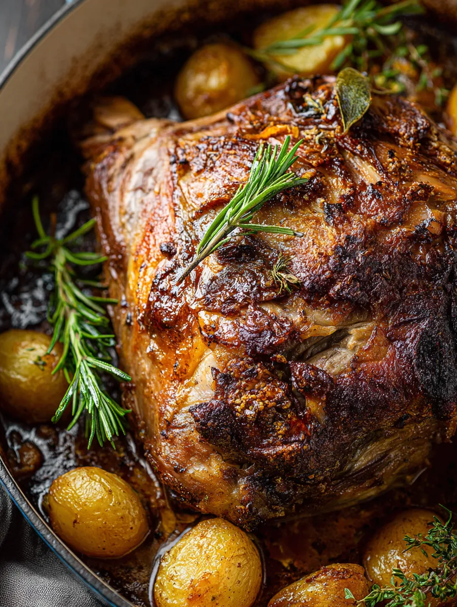 Slow roasted Greek lamb recipe.