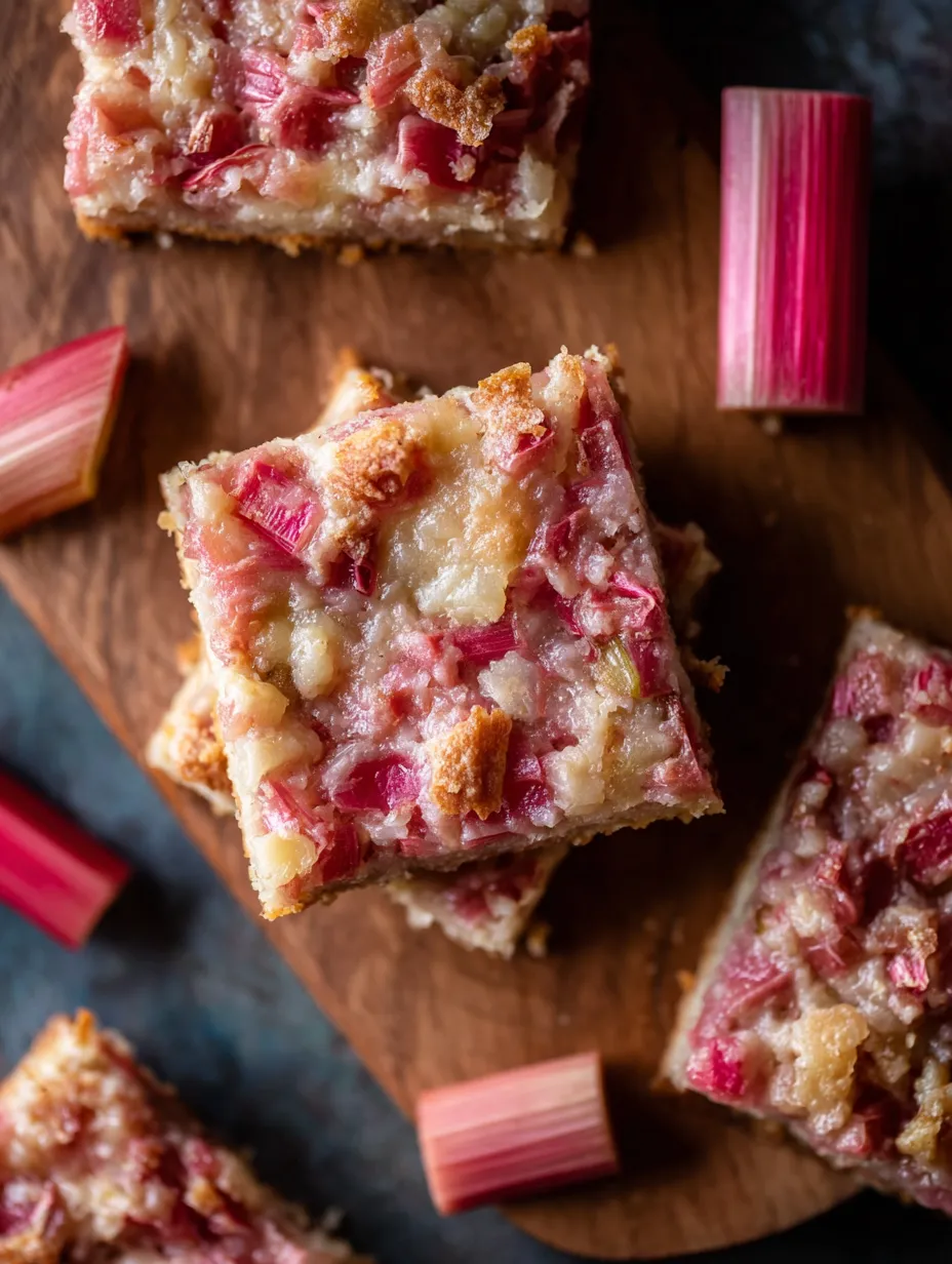 The Best Rhubarb Bars.