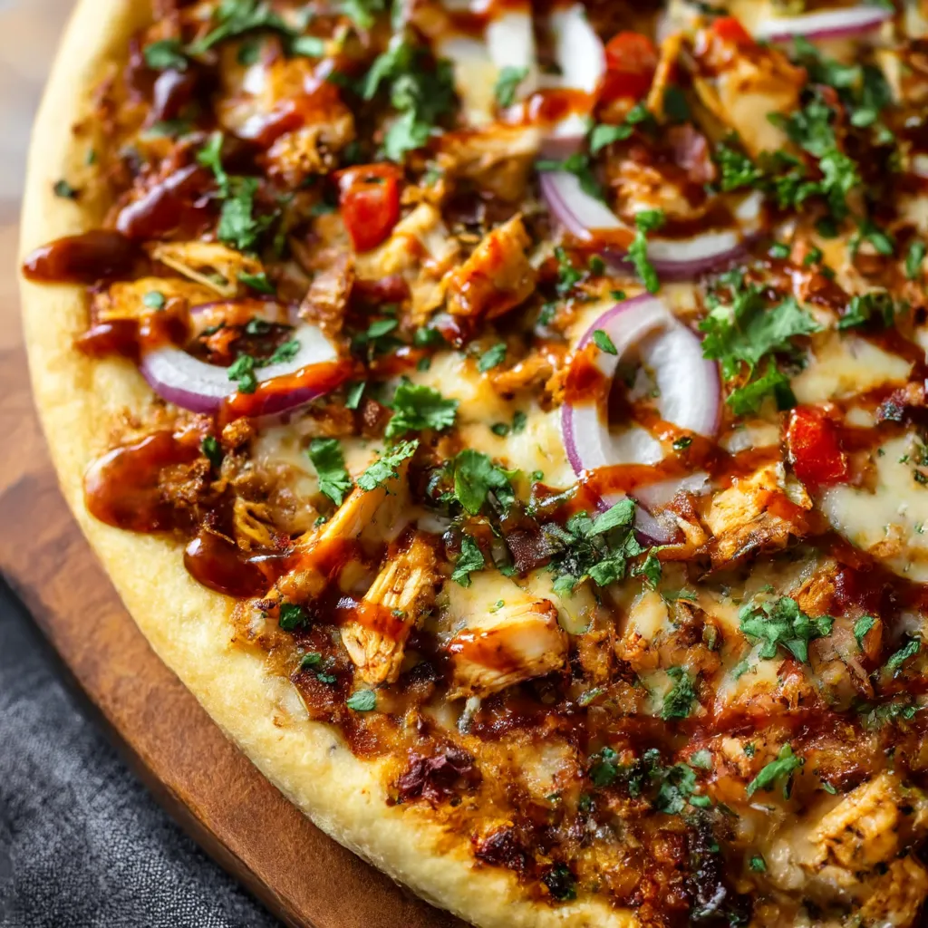 Homemade Chipotle BBQ Chicken Pizza