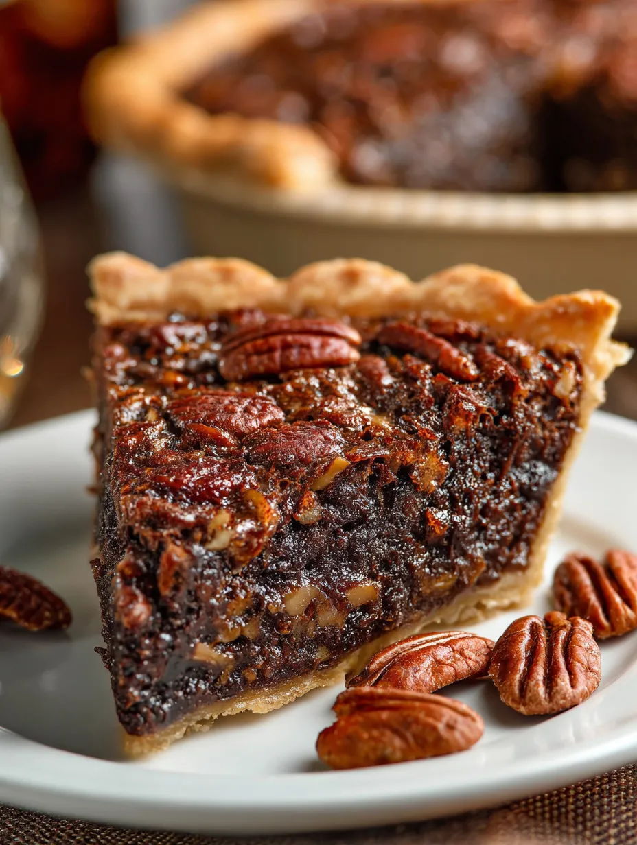Easy Texas Chocolate Pecan Pie.
