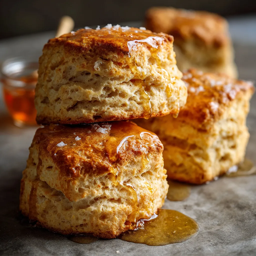 Salted Honey Butter Buttermilk Biscuits