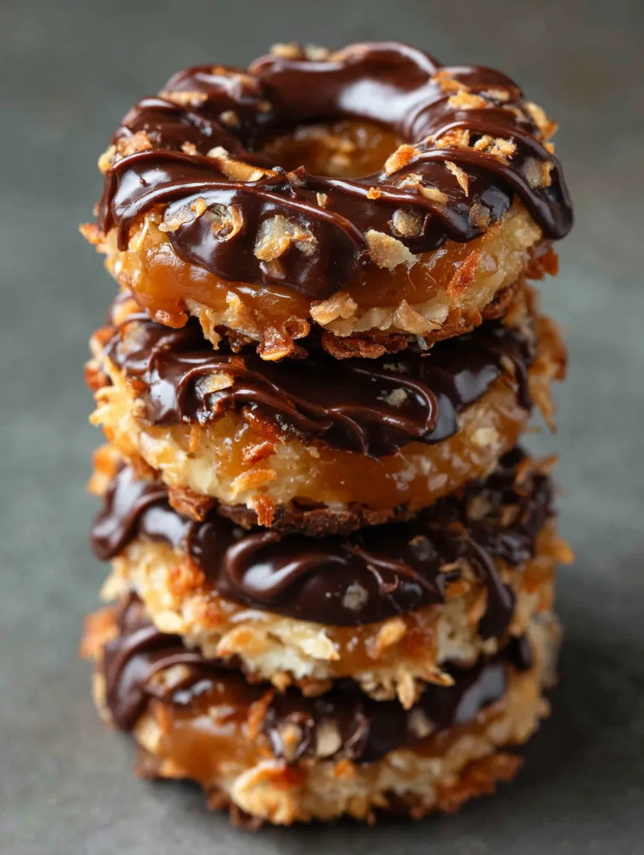Easy Homemade Samoas Cookies.