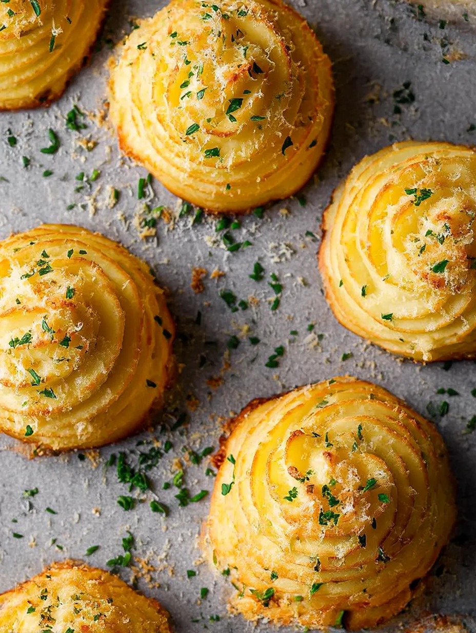 Garlic Parmesan Duchess Potatoes Recipe.