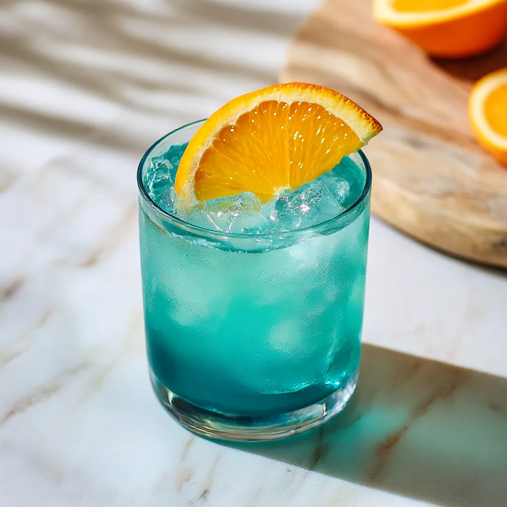 Blue Hawaiian Mocktail