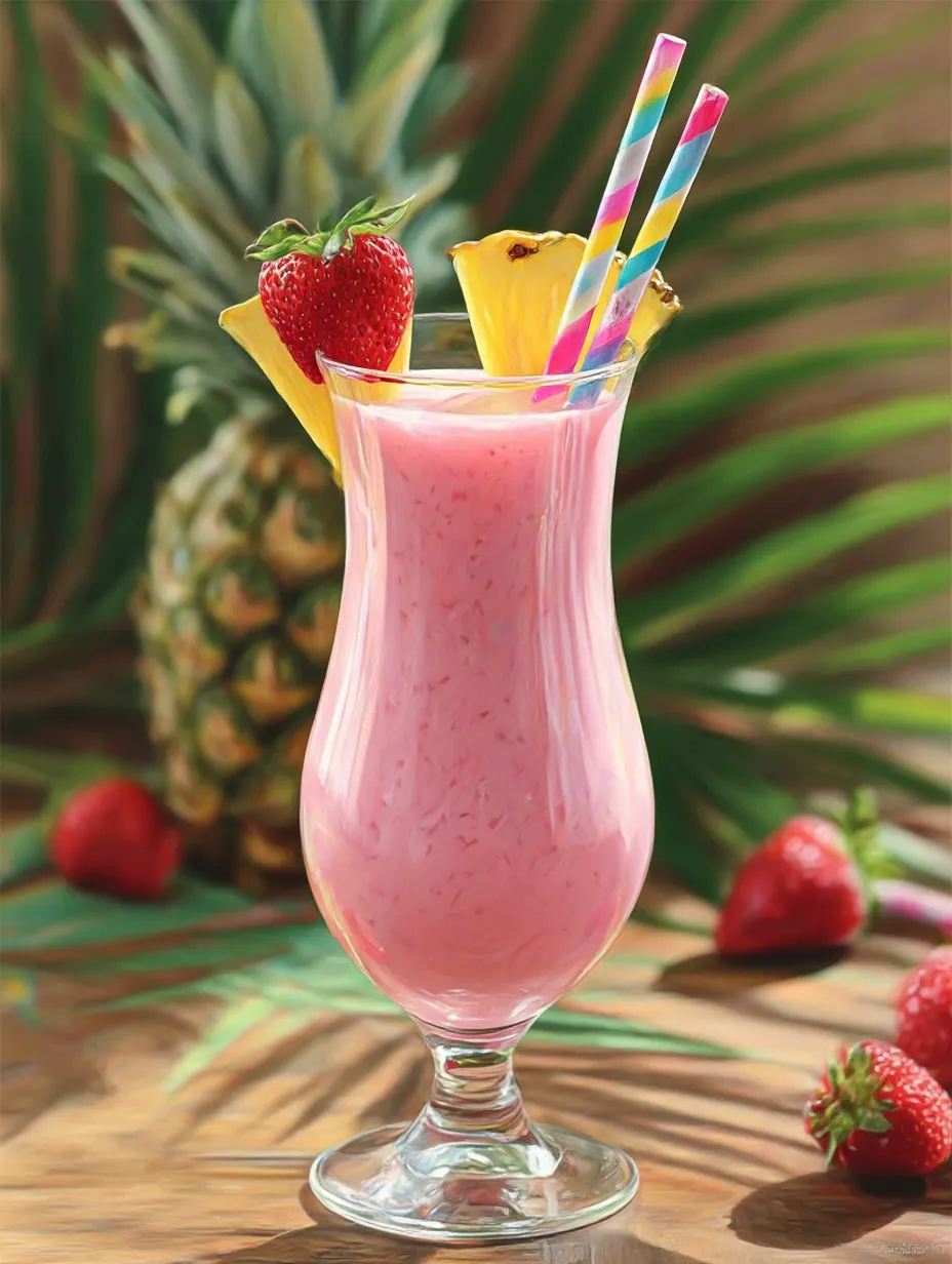 Virgin Strawberry Pina Colada Recipe.