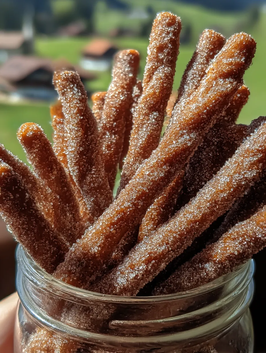 A jar of Cinnamon Sugar Pretzel Sticks.