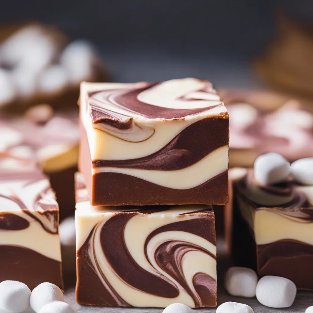 Marshmallow Swirl Fudge