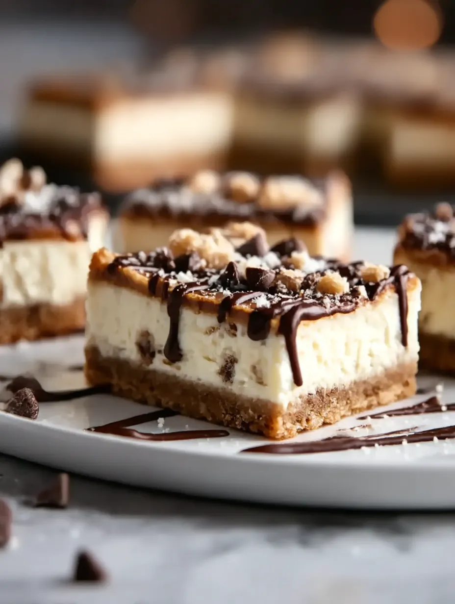Cannoli Cheesecake Bars Recipe.