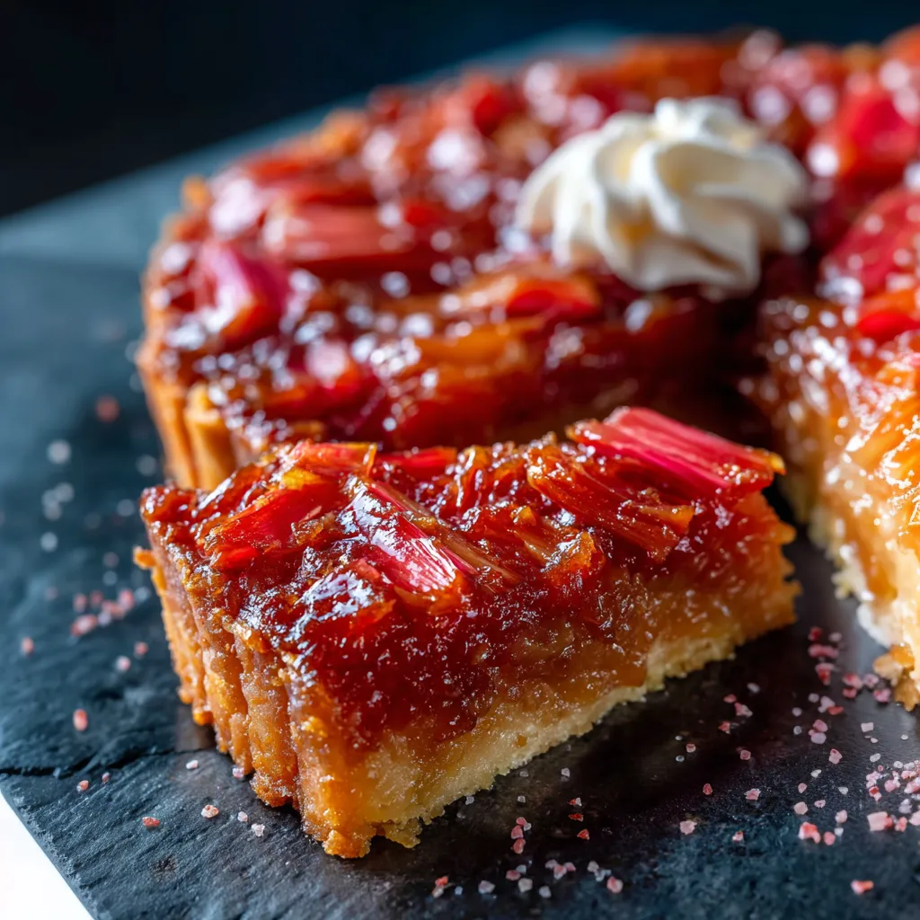 Rhubarb Tarte Tatin