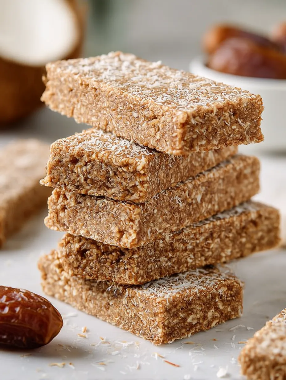 Easy Coconut Date Bars.