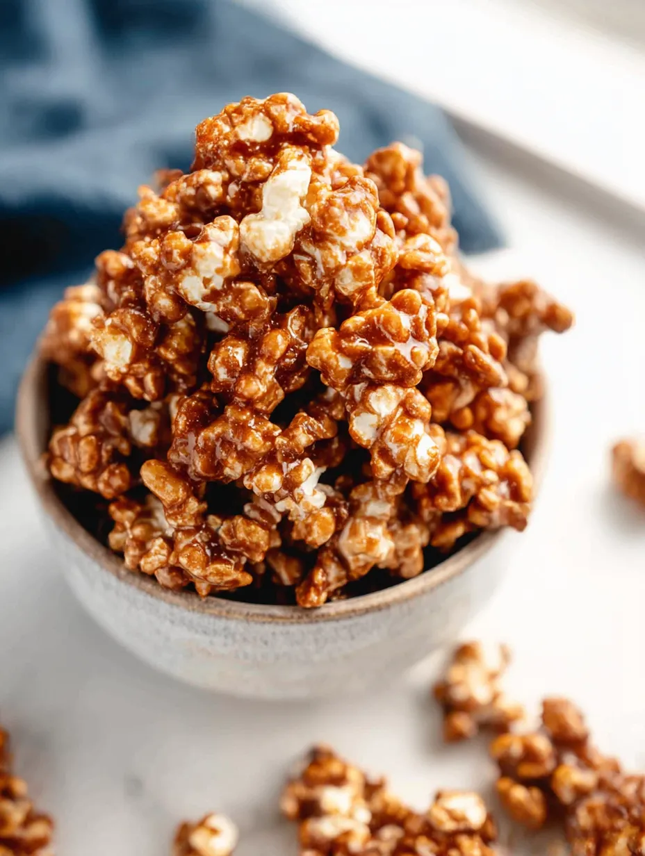 Bowl of cinnamon cun popcorn.