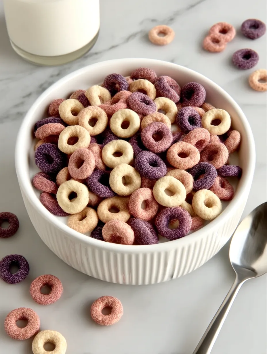 A bowl of fruit loops.