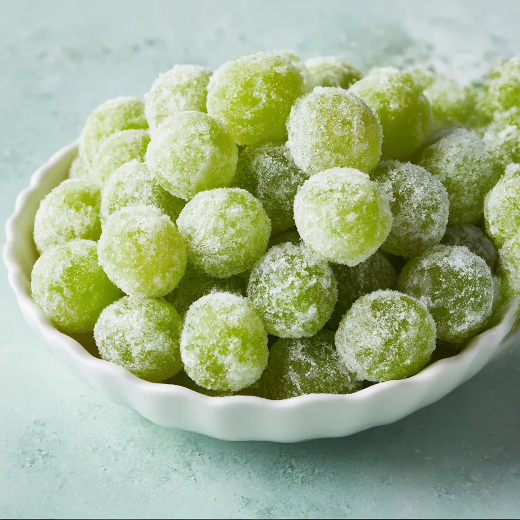 Frozen Candied Grapes