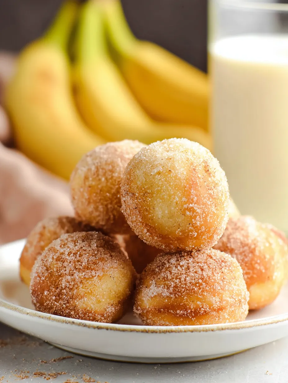 Banana Donut Holes Recipe.