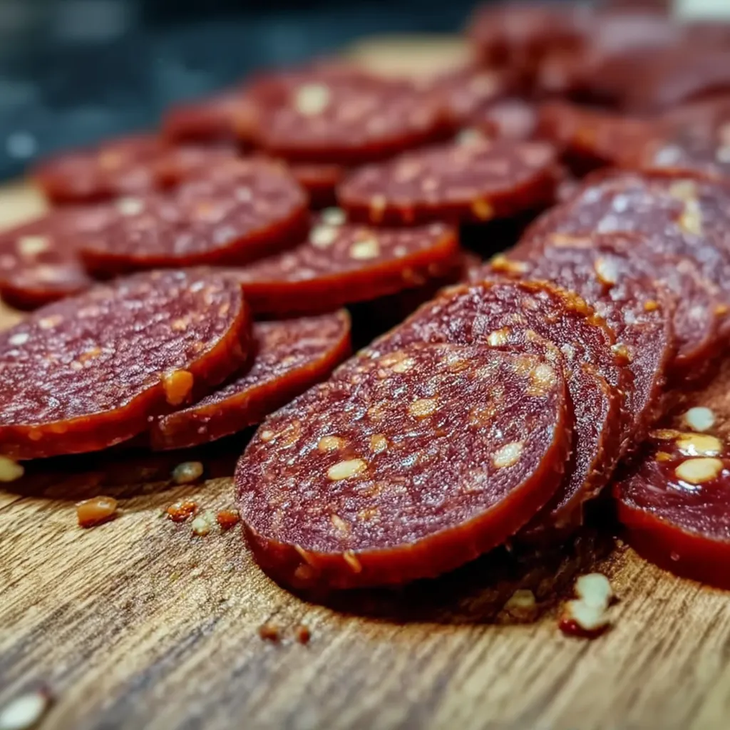 Homemade Venison Pepperoni