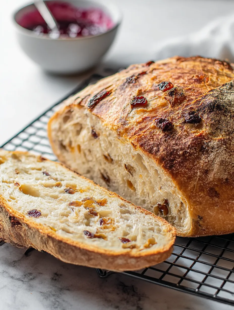 A loaf of bread with a slice cut out.