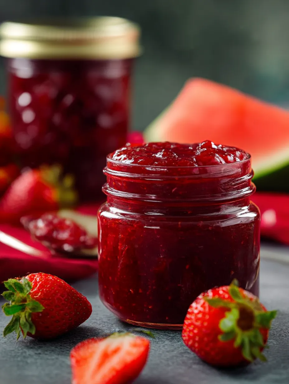 Strawberry Watermelon Jam Recipe.