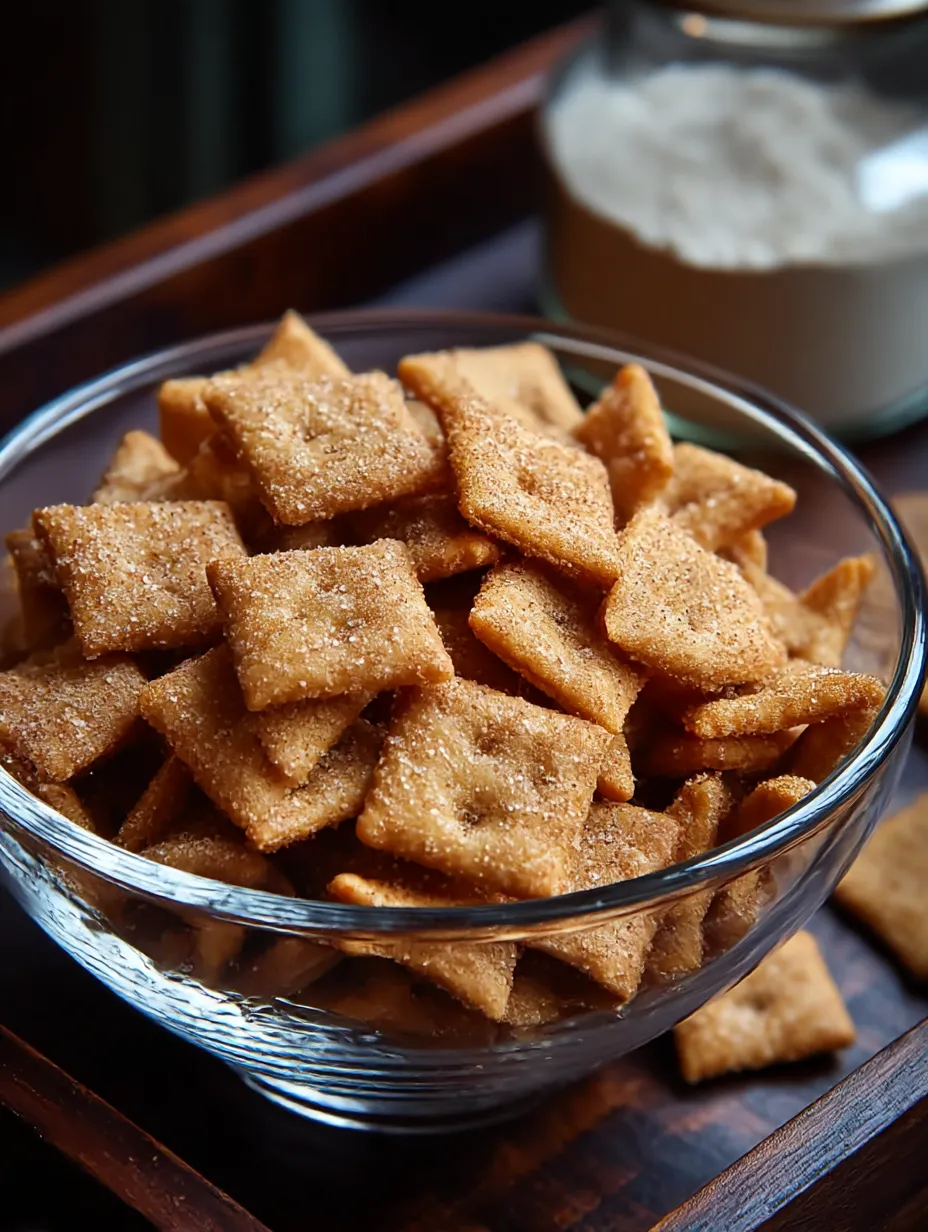 A bowl of Cinnamon Toast Crunch.
