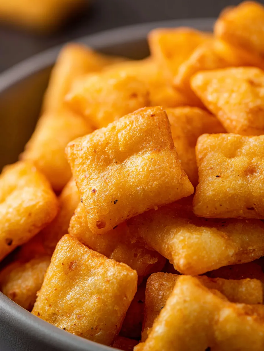 A bowl of Cheeze-Its.