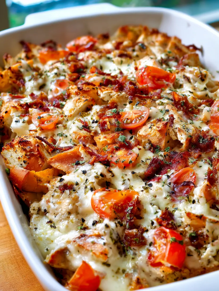 Chicken Bruschetta Casserole Recipe.