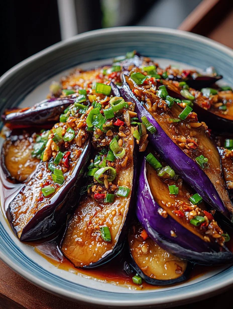 Chinese Eggplant with Garlic Sauce Recipe.