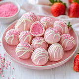 No-Bake Strawberry Cheesecake Bites