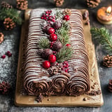 Delicious Christmas Yule Log Sheet Cake Recipe